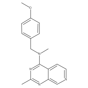 N-[(4-methoxyphenyl)methyl]-N,2-dimethylpyrido[3,4-d]pyrimidin-4-amine Structure