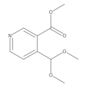 Methyl 4-(dimethoxymethyl)-3-picolinate结构式