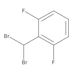 Benzene, 2-(dibromomethyl)-1,3-difluoro- Structure