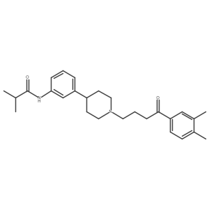 N-(3-{1-[4-(3,4-Dimethylphenyl)-4-Oxobutyl]-4-Piperidinyl}Phenyl)-2-Methylpropanamide结构式