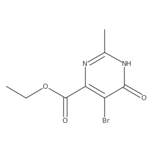Ethyl 5-bromo-6-hydroxy-2-methylpyrimidine-4-carboxylate结构式