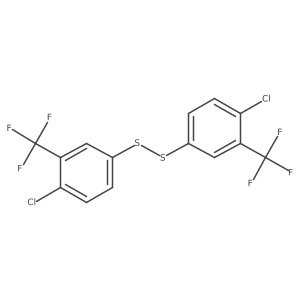 Bis[4-chloro-3-(trifluoromethyl)phenyl]disulfide Structure