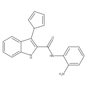 N-(2-aminophenyl)-3-pyrrol-1-yl-1H-indole-2-carboxamide Structure