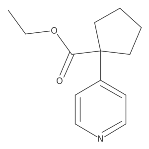 Ethyl 1-pyridin-4-ylcyclopentanecarboxylate Structure