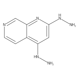 1,7-Naphthyridine, 2,4-dihydrazinyl-结构式