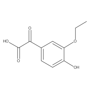 2-(3-Ethoxy-4-hydroxyphenyl)-2-oxoacetic acid Structure