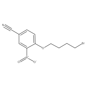 4-(4-Bromobutoxy)-3-nitrobenzonitrile Structure