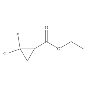 Ethyl (2R)-2-chloro-2-fluorocyclopropanecarboxylate Structure