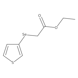 Ethyl 2-(thiophen-3-ylselanyl)acetate Structure