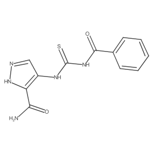 4-[[(Benzoylamino)thioxomethyl]amino]-1H-pyrazole-3-carboxamide Structure