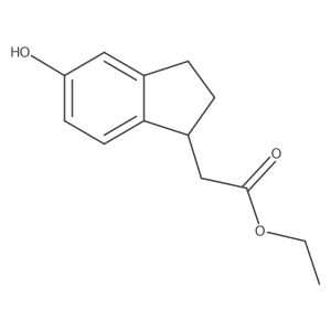 Ethyl 2-(5-hydroxy-2,3-dihydro-1h-inden-1-yl)acetate Structure