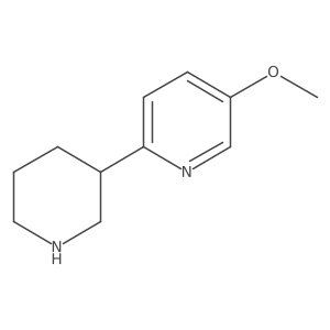 5-Methoxy-2-(piperidin-3-yl)pyridine Structure