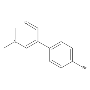(Z)-2-(4-bromophenyl)-3-(dimethylamino)acrylaldehyde Structure