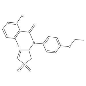 2-chloro-N-(1,1-dioxido-2,3-dihydrothien-3-yl)-N-(4-ethoxyphenyl)-6-fluorobenzamide Structure