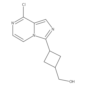 [3-(8-Chloro-imidazo[1,5-a]pyrazin-3-yl)-cyclobutyl]-methanol结构式