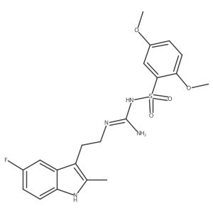 1-(2,5-dimethoxyphenyl)sulfonyl-2-[2-(5-fluoro-2-methyl-1H-indol-3-yl)ethyl]guanidine Structure