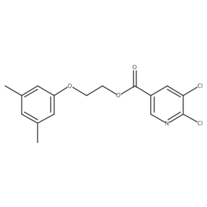 2-(3,5-Dimethylphenoxy)ethyl 5,6-dichloropyridine-3-carboxylate结构式