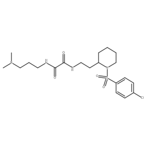N1-(2-(1-((4-chlorophenyl)sulfonyl)piperidin-2-yl)ethyl)-N2-(3-(dimethylamino)propyl)oxalamide Structure