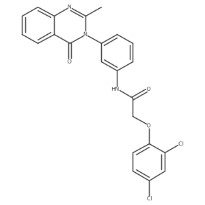 2-(2,4-dichlorophenoxy)-N-(3-(2-methyl-4-oxoquinazolin-3(4H)-yl)phenyl)acetamide Structure