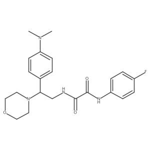 N1-(2-(4-(dimethylamino)phenyl)-2-morpholinoethyl)-N2-(4-fluorophenyl)oxalamide Structure