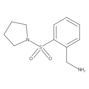 [2-(Pyrrolidine-1-sulfonyl)phenyl]methanamine结构式