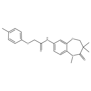 2-(p-tolyloxy)-N-(3,3,5-trimethyl-4-oxo-2,3,4,5-tetrahydrobenzo[b][1,4]oxazepin-8-yl)acetamide Structure