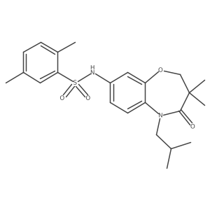 N-(5-isobutyl-3,3-dimethyl-4-oxo-2,3,4,5-tetrahydrobenzo[b][1,4]oxazepin-8-yl)-2,5-dimethylbenzenesulfonamide Structure