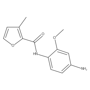 N-(4-Amino-2-methoxyphenyl)-3-methyl-2-furancarboxamide结构式