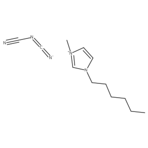 1-Hexyl-3-methylimidazolium dicyanamide结构式