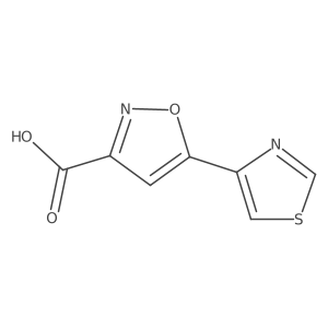 5-(1,3-Thiazol-4-yl)-1,2-oxazole-3-carboxylic acid结构式