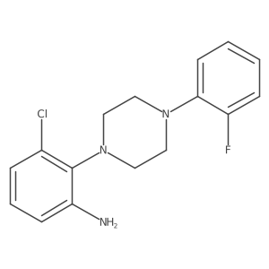 3-Chloro-2-[4-(2-fluorophenyl)-1-piperazinyl]benzenamine Structure