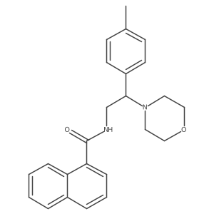 N-(2-morpholino-2-(p-tolyl)ethyl)-1-naphthamide Structure