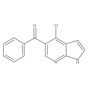 (4-Chloro-1H-pyrrolo[2,3-b]pyridin-5-yl)phenylmethanone结构式