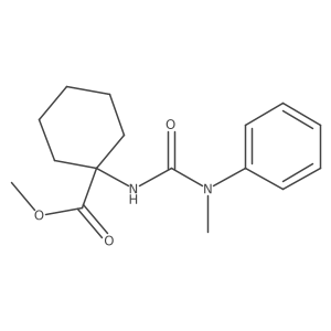 Methyl 1-(3-methyl-3-phenylureido)cyclohexane-1-carboxylate Structure