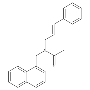 N-(naphthalen-1-ylmethyl)-N-[(E)-3-phenylprop-2-enyl]acetamide Structure