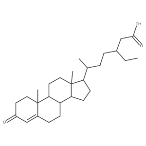 (6R)-6-[(8S,9S,10R,13R,14S,17R)-10,13-dimethyl-3-oxo-1,2,6,7,8,9,11,12,14,15,16,17-dodecahydrocyclopenta[a]phenanthren-17-yl]-3-ethylheptanoic acid Structure