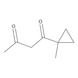 1-(1-Methylcyclopropyl)butane-1,3-dione Structure