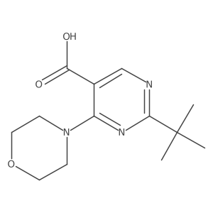 2-Tert-butyl-4-morpholinopyrimidine-5-carboxylic acid Structure