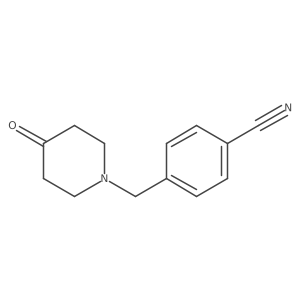 4-[(4-Oxopiperidin-1-yl)methyl]benzonitrile结构式