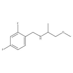 [(2,4-Difluorophenyl)methyl](1-methoxypropan-2-yl)amine Structure