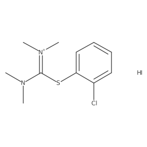 Tetramethylthiouronium iodide,S-(2-chlorophenyl) Structure