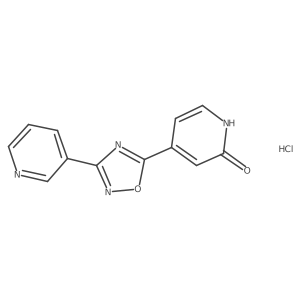 4-[3-(3-Pyridinyl)-1,2,4-oxadiazol-5-yl]-2(1h)-pyridinone hydrochloride Structure