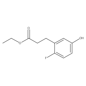 Ethyl 3-(2'-fluoro-5'-hydroxyphenyl)propionate结构式