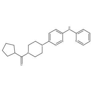 Cyclopentyl(4-(6-(pyridin-2-ylamino)pyridazin-3-yl)piperazin-1-yl)methanone Structure