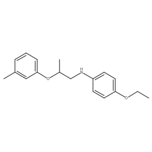 4-Ethoxy-N-[2-(3-methylphenoxy)propyl]aniline结构式
