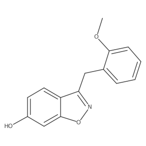 3-(2-Methoxybenzyl)-1,2-benzoxazol-6-ol结构式