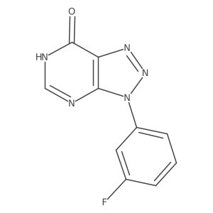 3-(3-fluorophenyl)-3,6-dihydro-7H-[1,2,3]triazolo[4,5-d]pyrimidin-7-one结构式