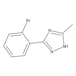 3-(2-bromophenyl)-5-methyl-4H-1,2,4-triazole结构式