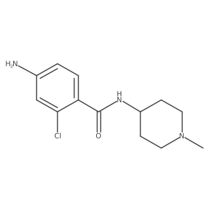 4-amino-2-chloro-N-(1-methylpiperidin-4-yl)benzamide Structure