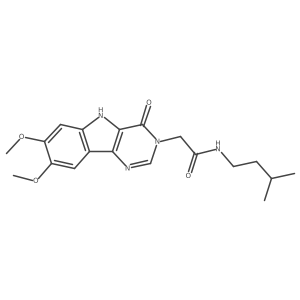 COc1cc2[nH]c3c(=O)n(CC(=O)NCCC(C)C)cnc3c2cc1OC结构式